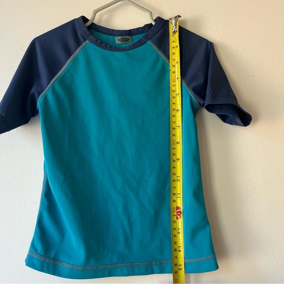 🌼 5/$25 Old Navy Boys Rash Guard Swim Shirt Blue Navy UPF 3T Summer Beach - Picture 5 of 9